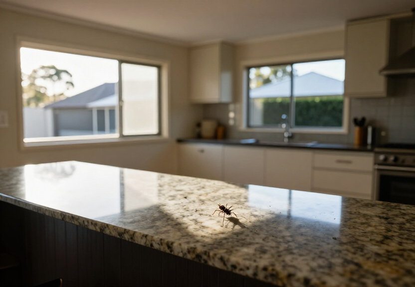 Garage in Lakemba free of spider webs after treatment
